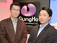GungHo Online Entertainment Mr. Aoyama (left) Hongo (right), General Manager of Our Service Division