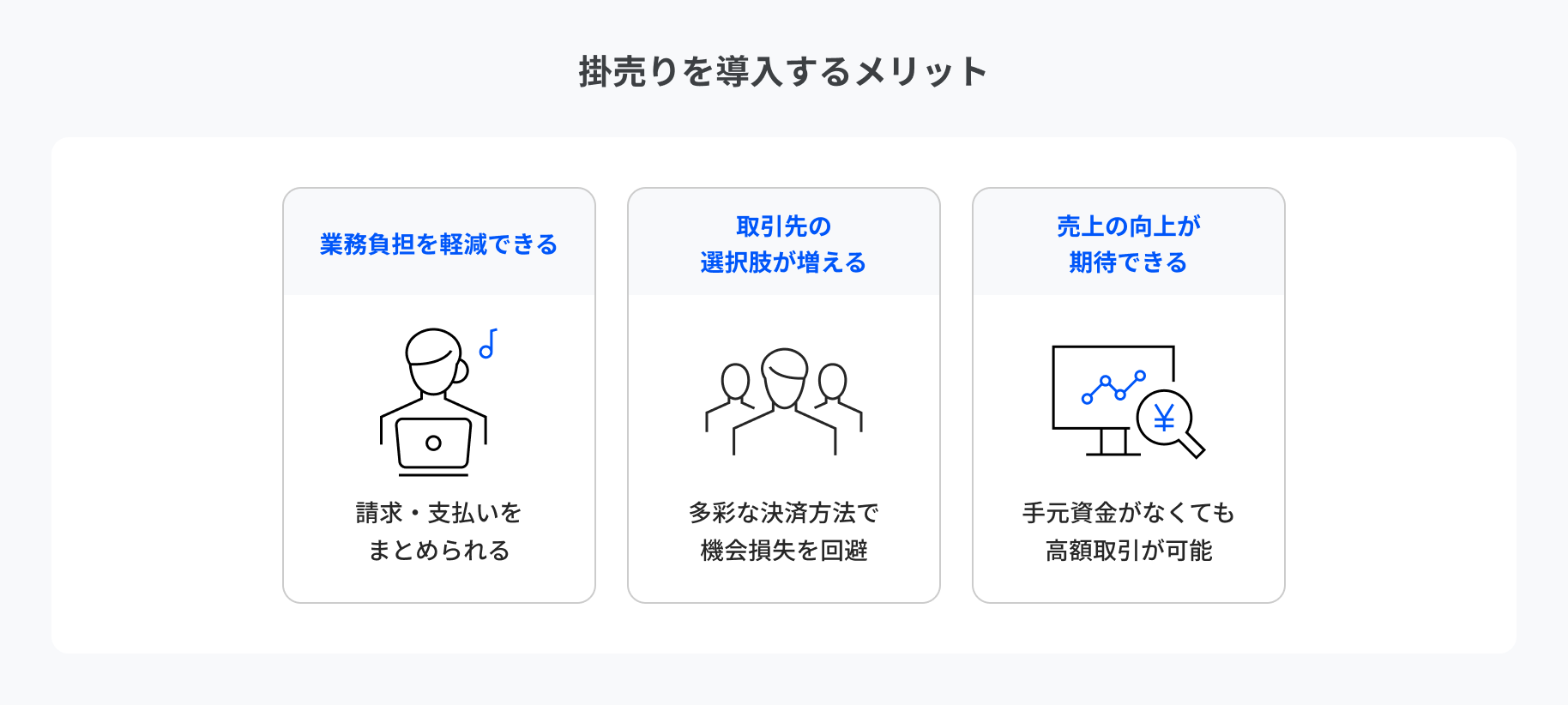 掛売りを導入するメリット